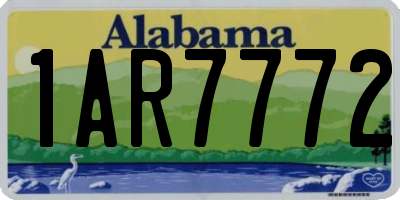 AL license plate 1AR7772