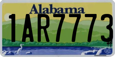 AL license plate 1AR7773