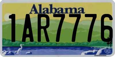AL license plate 1AR7776