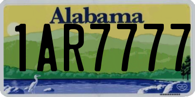 AL license plate 1AR7777