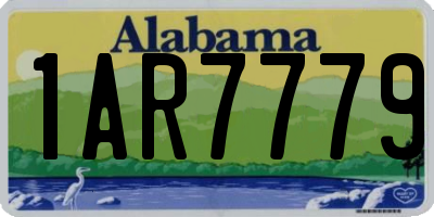 AL license plate 1AR7779