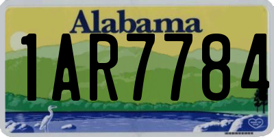 AL license plate 1AR7784