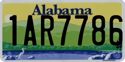AL license plate 1AR7786