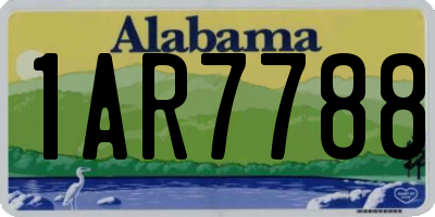 AL license plate 1AR7788