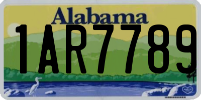 AL license plate 1AR7789
