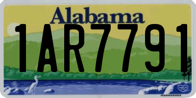 AL license plate 1AR7791