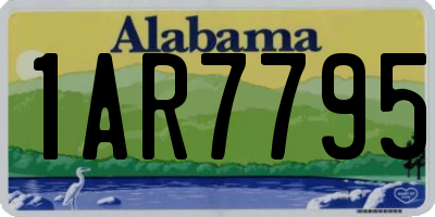 AL license plate 1AR7795
