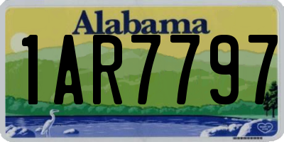 AL license plate 1AR7797
