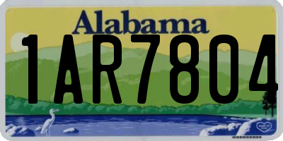 AL license plate 1AR7804