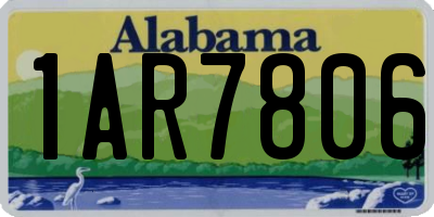 AL license plate 1AR7806