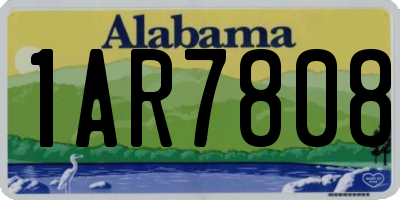 AL license plate 1AR7808