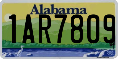 AL license plate 1AR7809