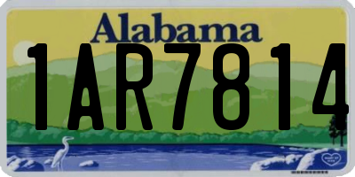 AL license plate 1AR7814