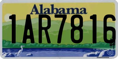 AL license plate 1AR7816