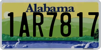 AL license plate 1AR7817