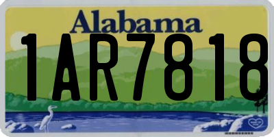 AL license plate 1AR7818