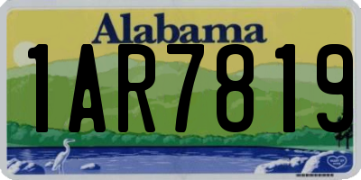 AL license plate 1AR7819