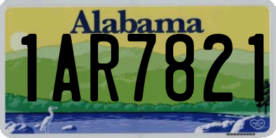 AL license plate 1AR7821