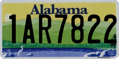 AL license plate 1AR7822