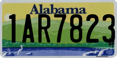 AL license plate 1AR7823