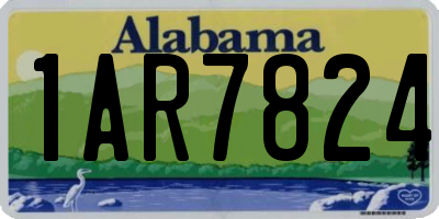 AL license plate 1AR7824