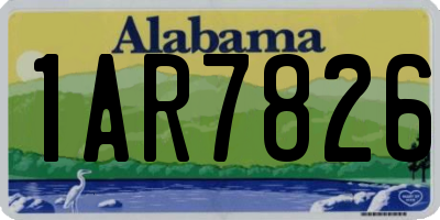 AL license plate 1AR7826
