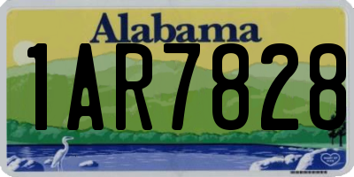AL license plate 1AR7828