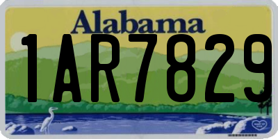 AL license plate 1AR7829