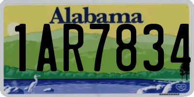 AL license plate 1AR7834