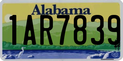 AL license plate 1AR7839