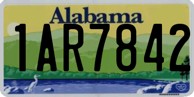 AL license plate 1AR7842
