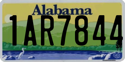AL license plate 1AR7844
