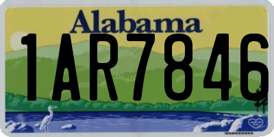 AL license plate 1AR7846