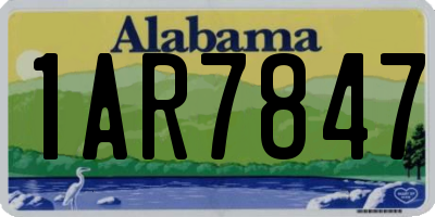 AL license plate 1AR7847