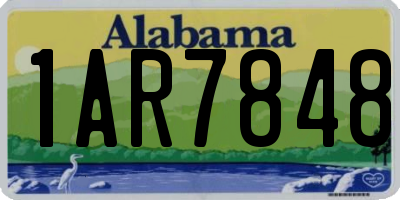 AL license plate 1AR7848