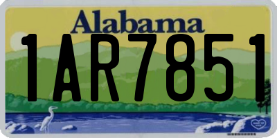 AL license plate 1AR7851