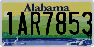 AL license plate 1AR7853