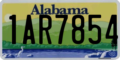 AL license plate 1AR7854