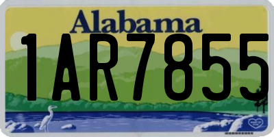 AL license plate 1AR7855