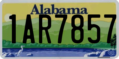 AL license plate 1AR7857