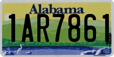 AL license plate 1AR7861