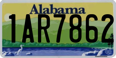 AL license plate 1AR7862