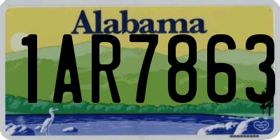 AL license plate 1AR7863
