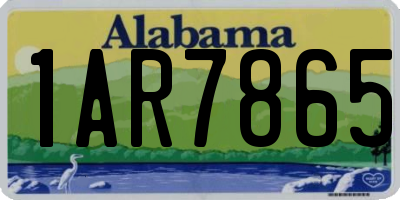 AL license plate 1AR7865