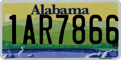 AL license plate 1AR7866