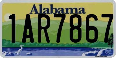 AL license plate 1AR7867