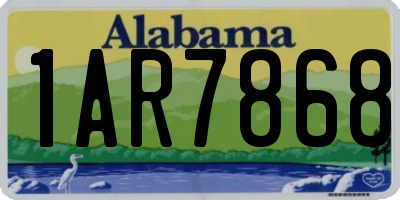AL license plate 1AR7868