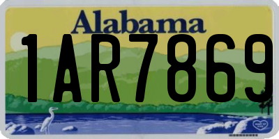 AL license plate 1AR7869