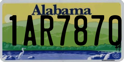 AL license plate 1AR7870