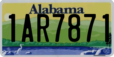 AL license plate 1AR7871
